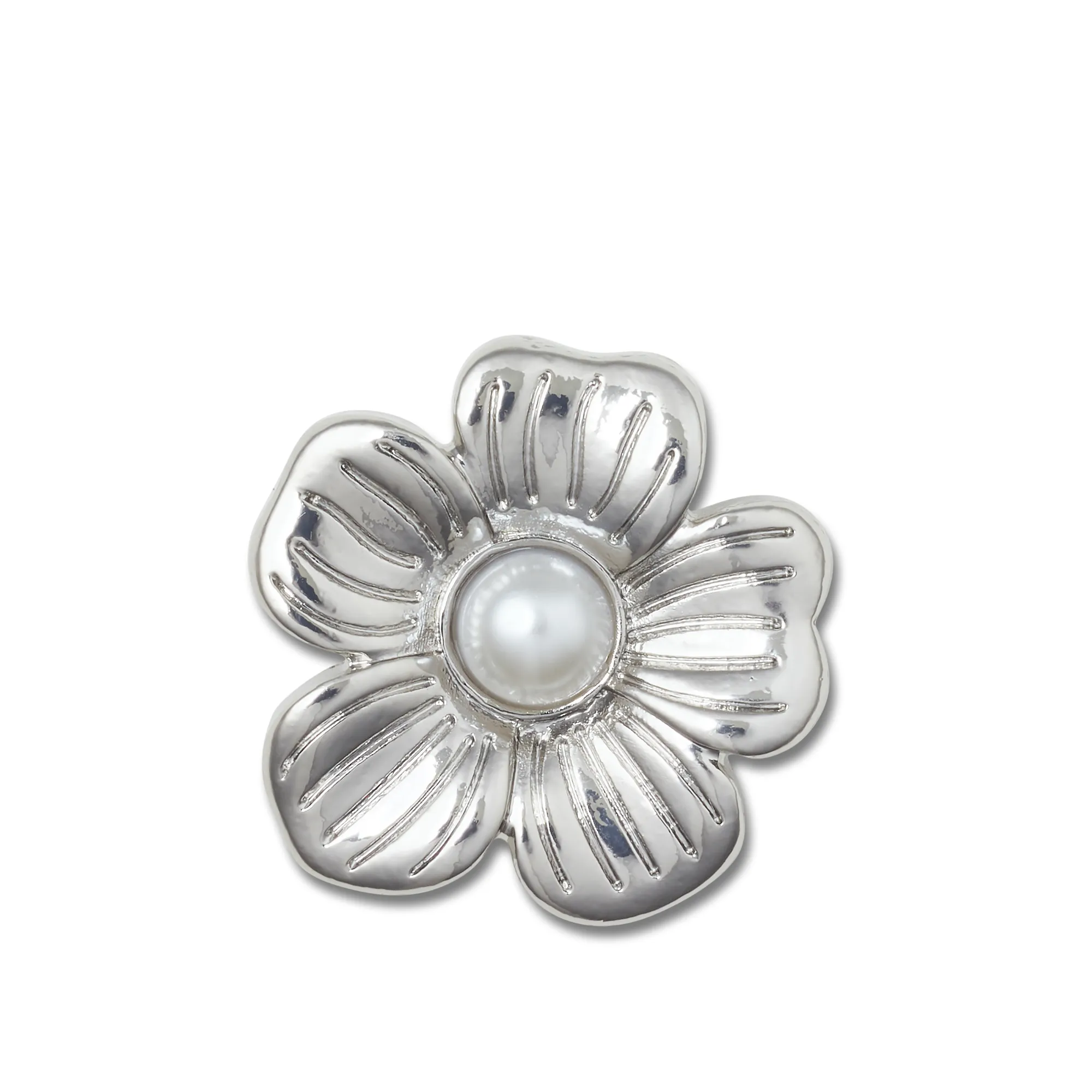 ตัวติดรองเท้า JIBBITZ™ SILVER MONOCHROME DAISY 2
