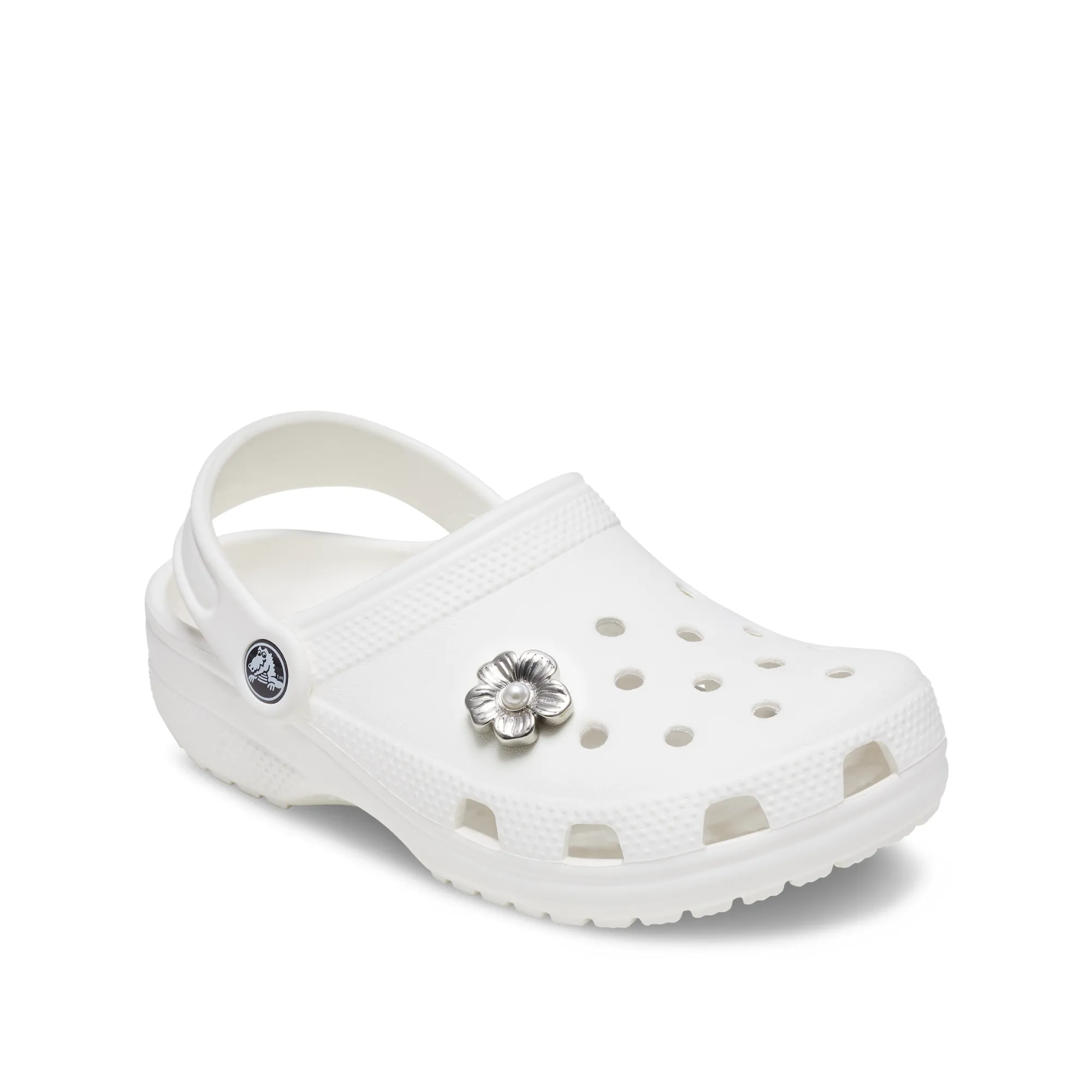 ตัวติดรองเท้า JIBBITZ™ SILVER MONOCHROME DAISY 2