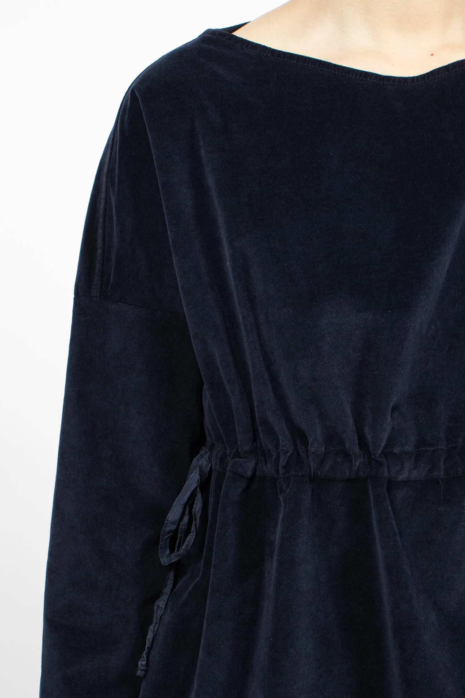 12_126 Velvet Drawstring T-Shirt Ink
