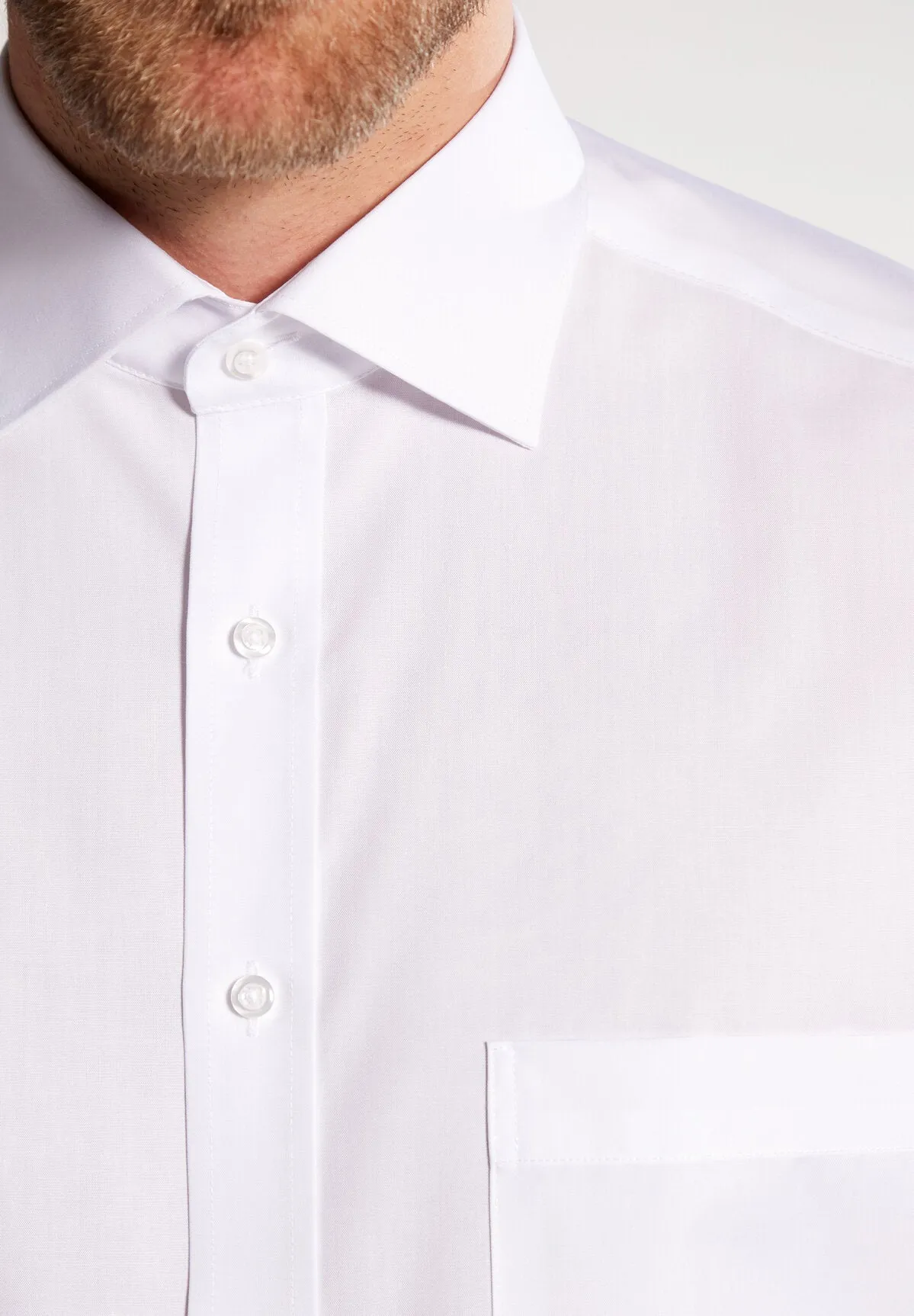 1863 by Eterna Plain Poplin Shirt, White