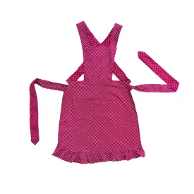 1960s Red  Polka Dot Apron 6-8Y