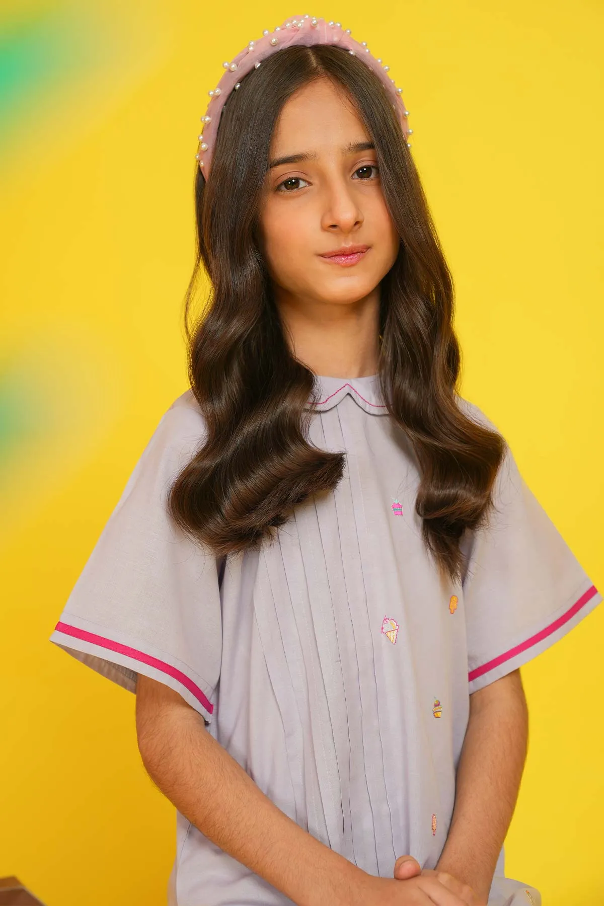 2 Pc Embroidered Cambric Suit