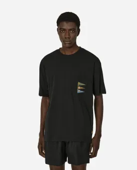 20/-Jersey Pennant T-Shirt (4Flags) Black
