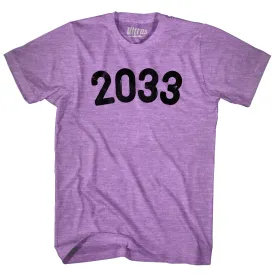 2033 Year Celebration Adult Tri-Blend T-shirt