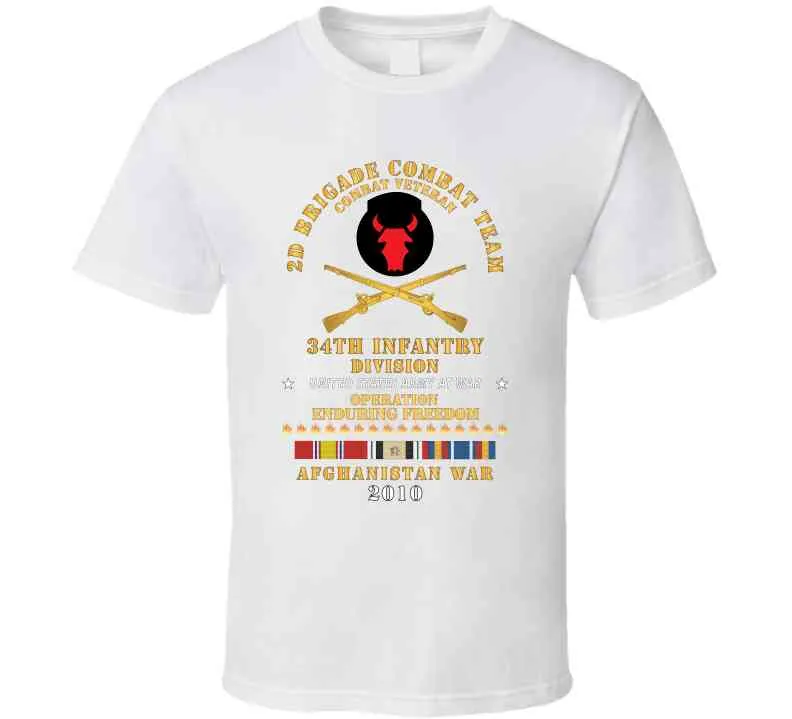 2nd Brigade Combat Team, 34th Id - Enduring Freedom Combat Veteran X 300 T Shirt