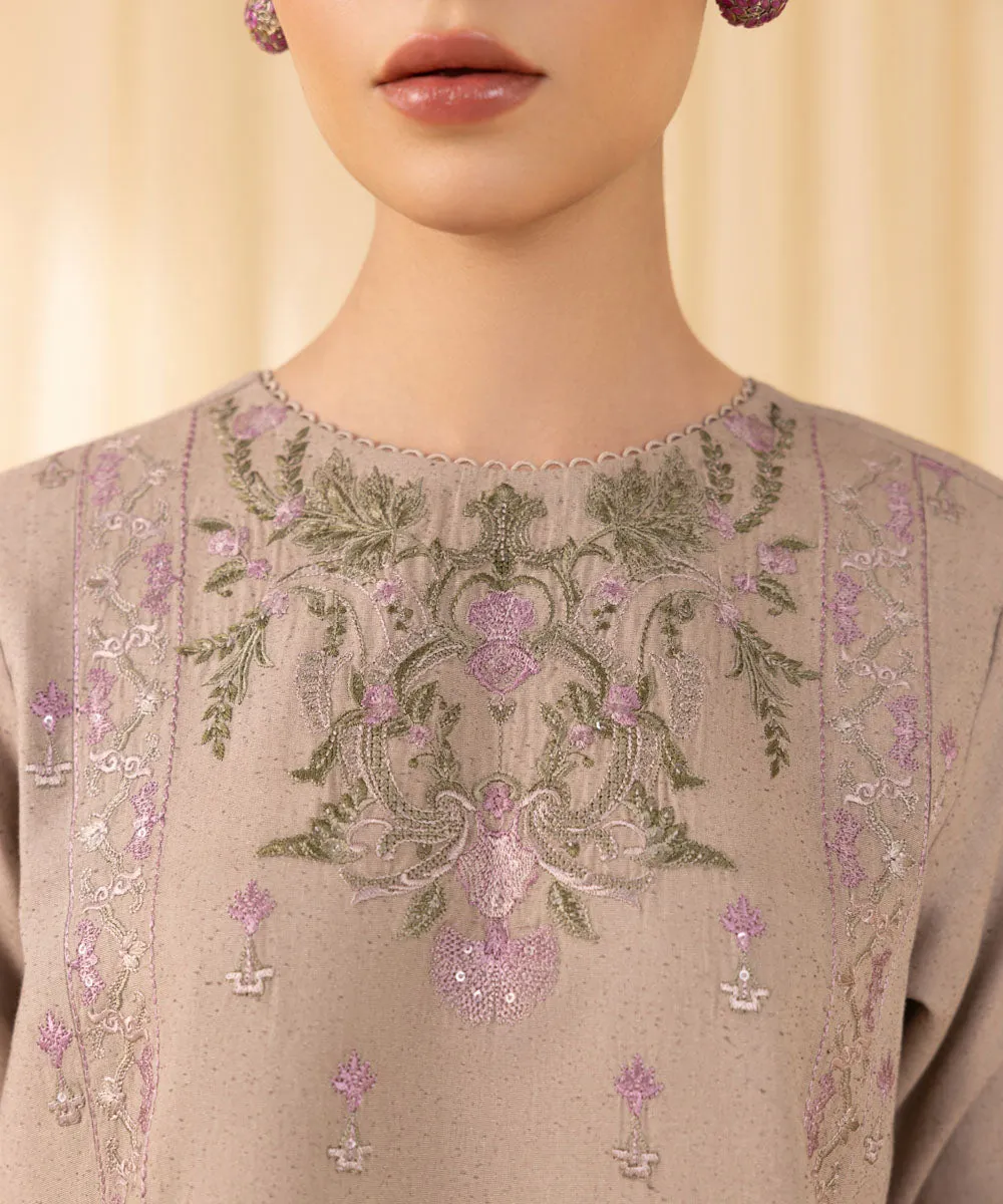 3 Piece -  Embroidered Cambric Suit