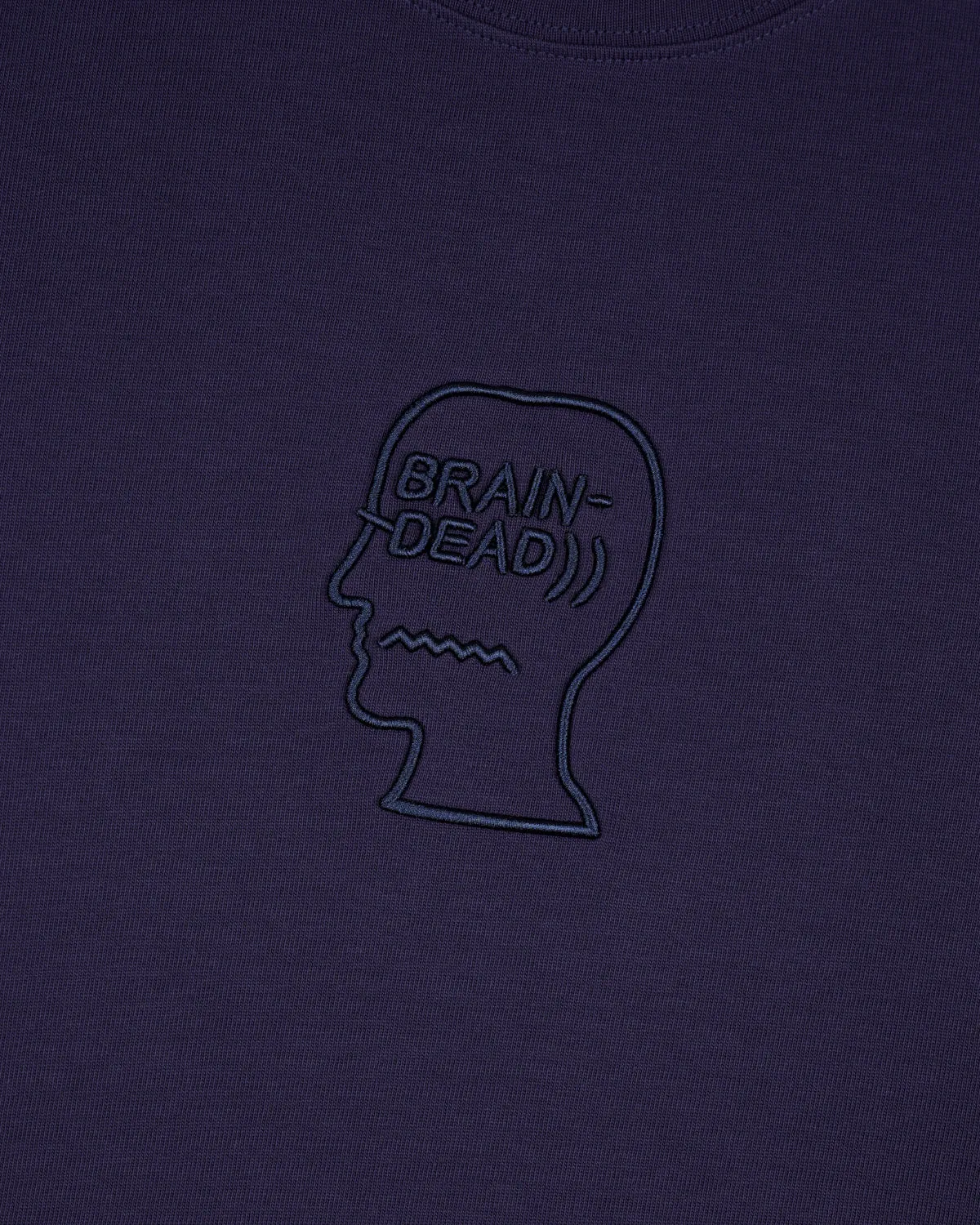 3D Embroidered Logohead Heavy Weight T-Shirt - Navy