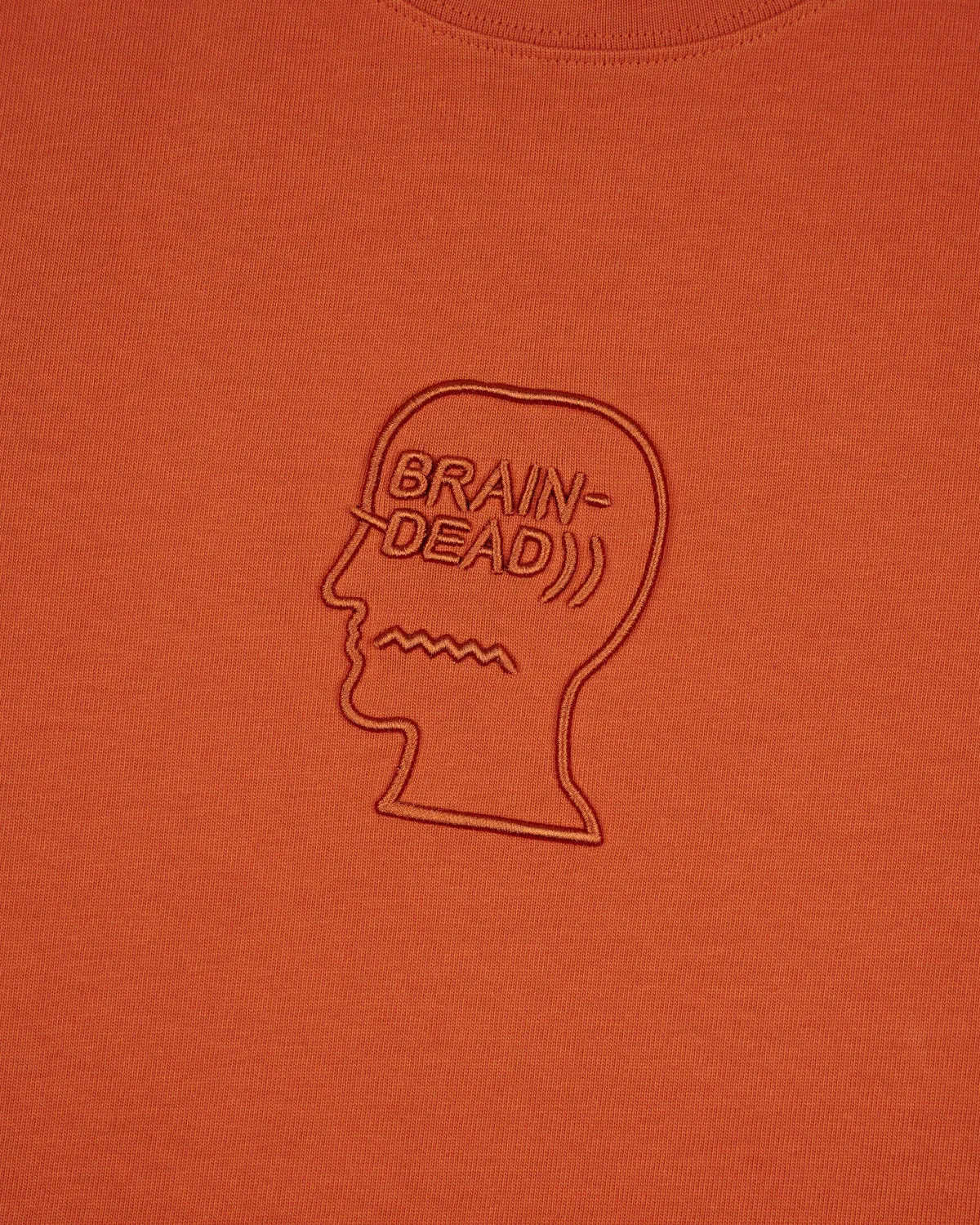 3D Embroidered Logohead Heavy Weight T-Shirt - Rust