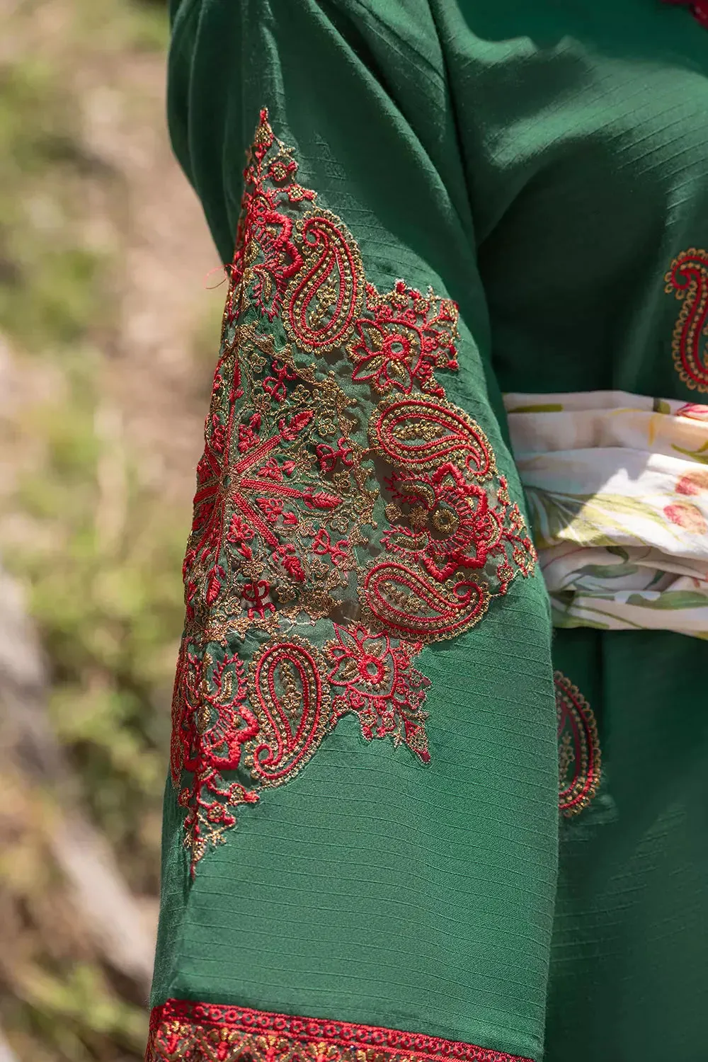 3PC Embroidered Unstitched Cambric Suit KSDE-2823