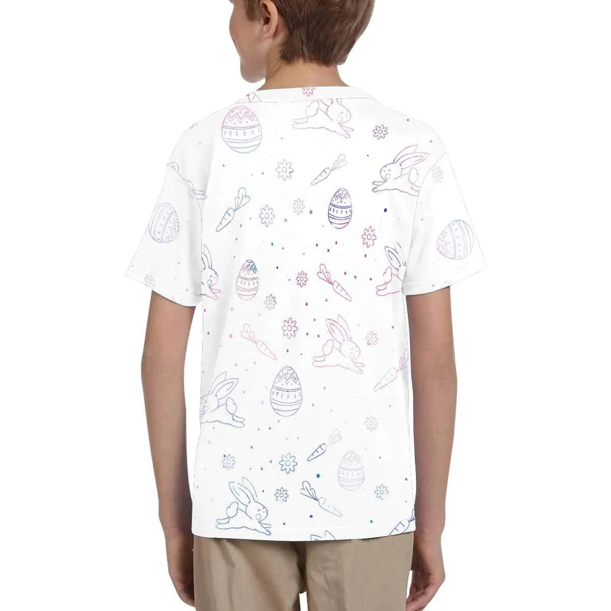 #6-15Y Custom Face Colorful Easter Kid's All Over Print T-shirt
