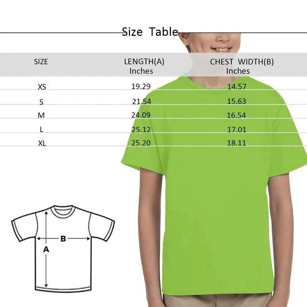 #6-15Y Custom Face Colorful Easter Kid's All Over Print T-shirt