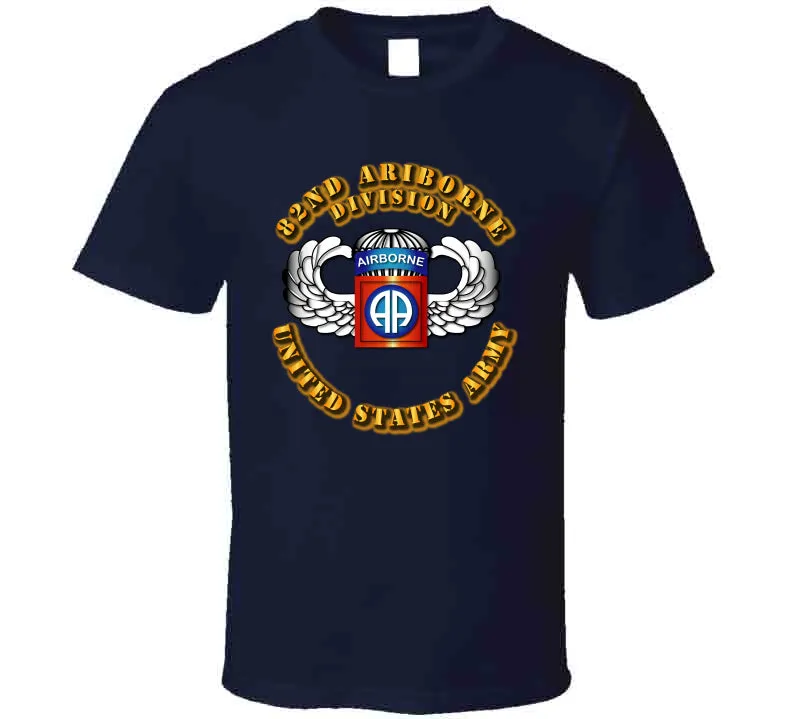 82nd Airborne Division - SSI - Wings T Shirt
