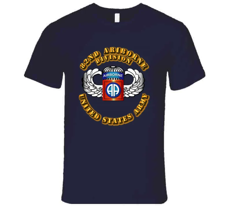 82nd Airborne Division - SSI - Wings T Shirt