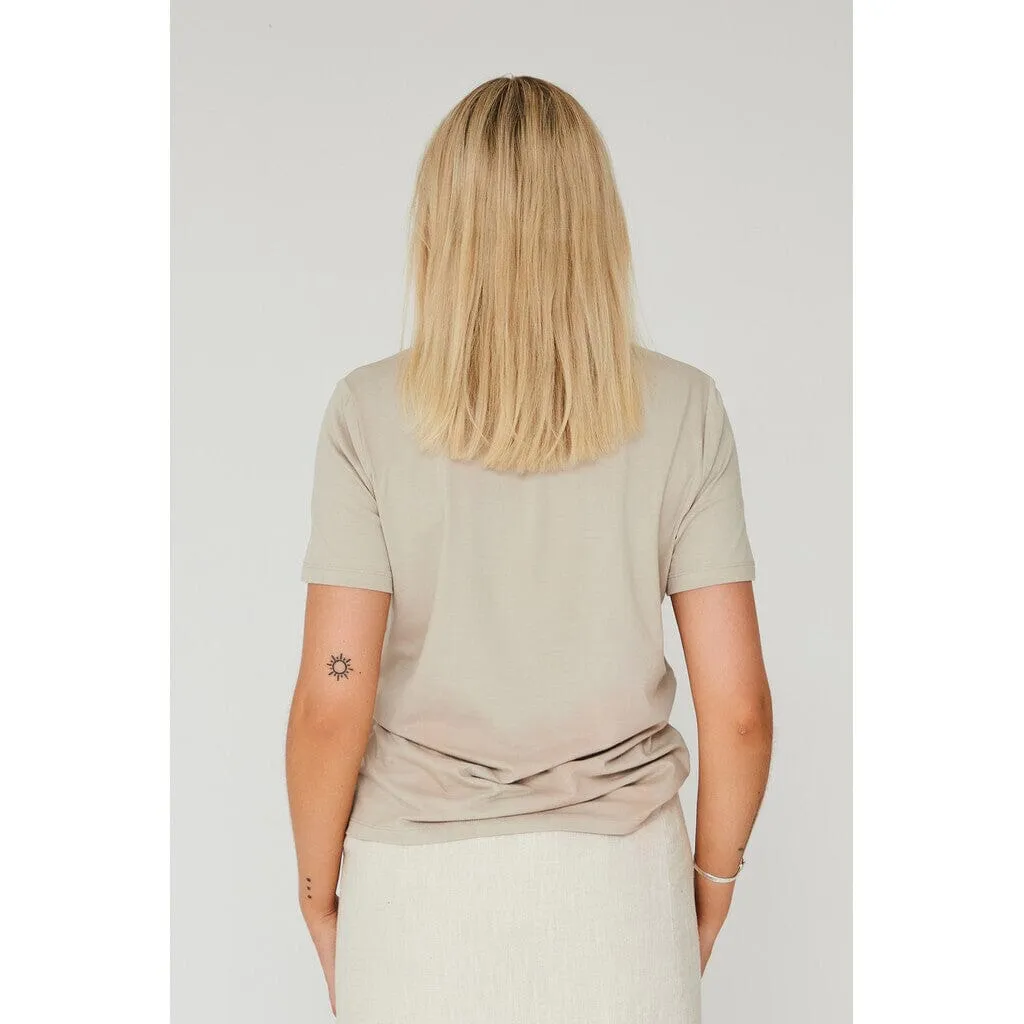 A-VIEW - Stabil Top S/S - 008 Beige