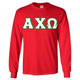 Alpha Chi Omega Long-Sleeve Shirt - G240 - TWILL