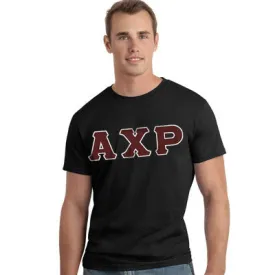 Alpha Chi Rho Letter T-Shirt - G500 - TWILL