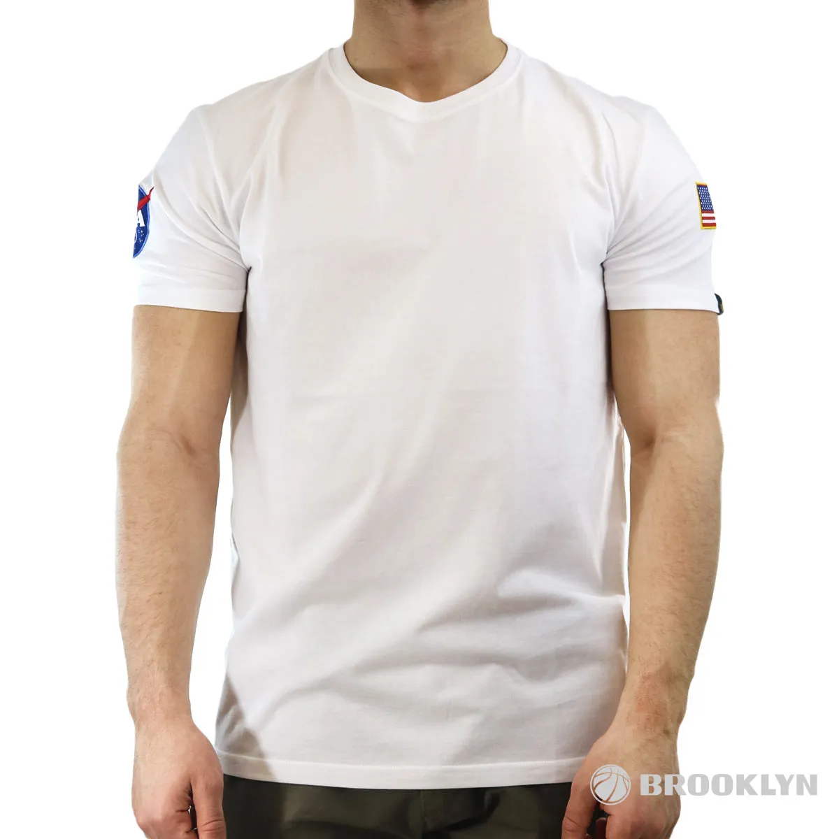 Alpha Industries Inc NASA T-Shirt 176506-09 - white