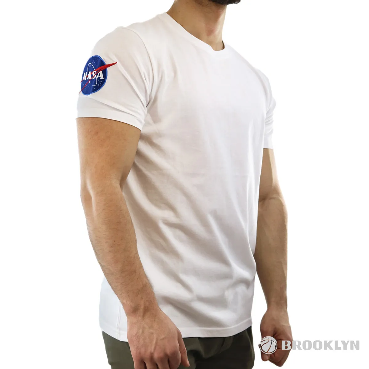 Alpha Industries Inc NASA T-Shirt 176506-09 - white