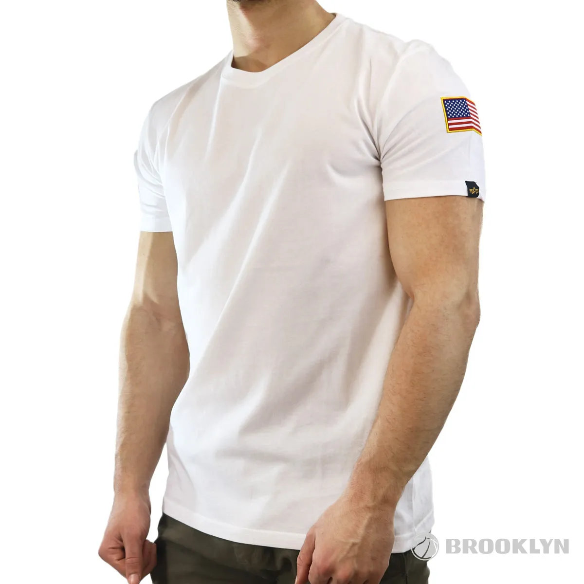 Alpha Industries Inc NASA T-Shirt 176506-09 - white