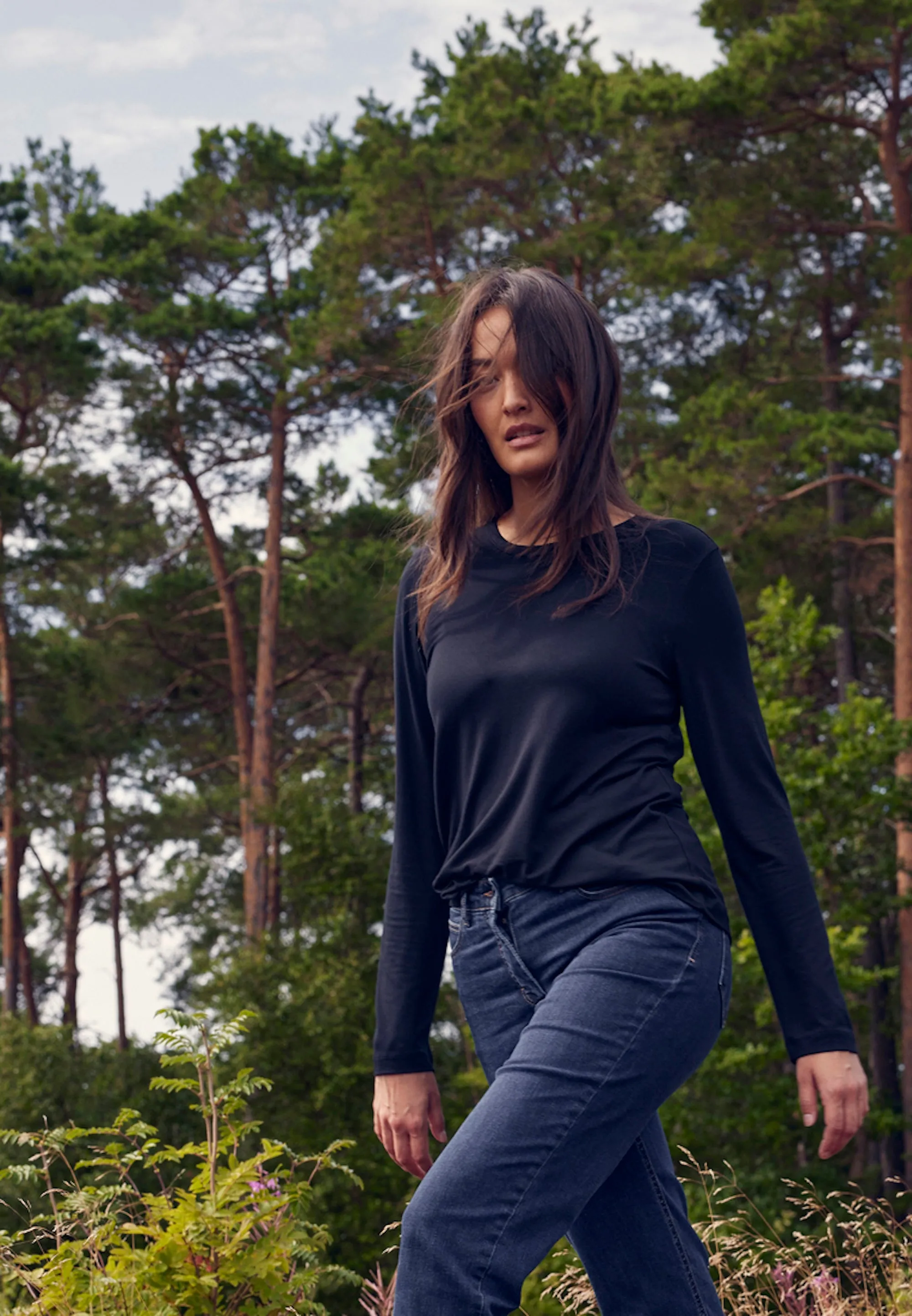 Amanda T-Shirt LS - Black