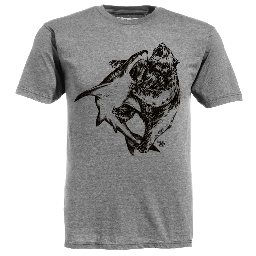 Ames Bros Shark vs Bear T-Shirt
