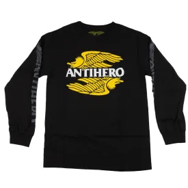 Anti-Hero AHXR L/S With Print - Black/Tonal - Men's T-Shirt