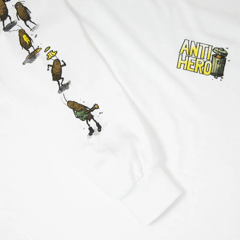 Anti Hero Skateboards - Roached Out Longsleeve T-Shirt - White