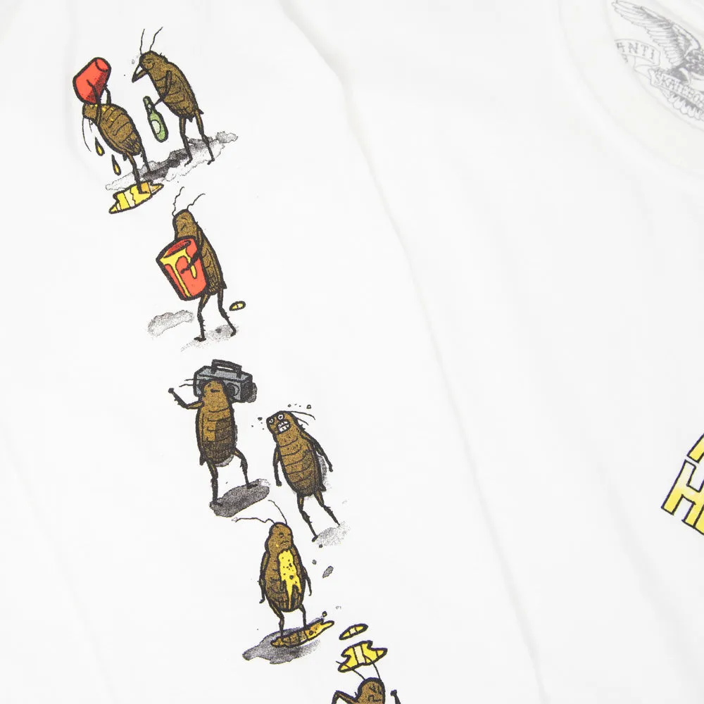 Anti Hero Skateboards - Roached Out Longsleeve T-Shirt - White