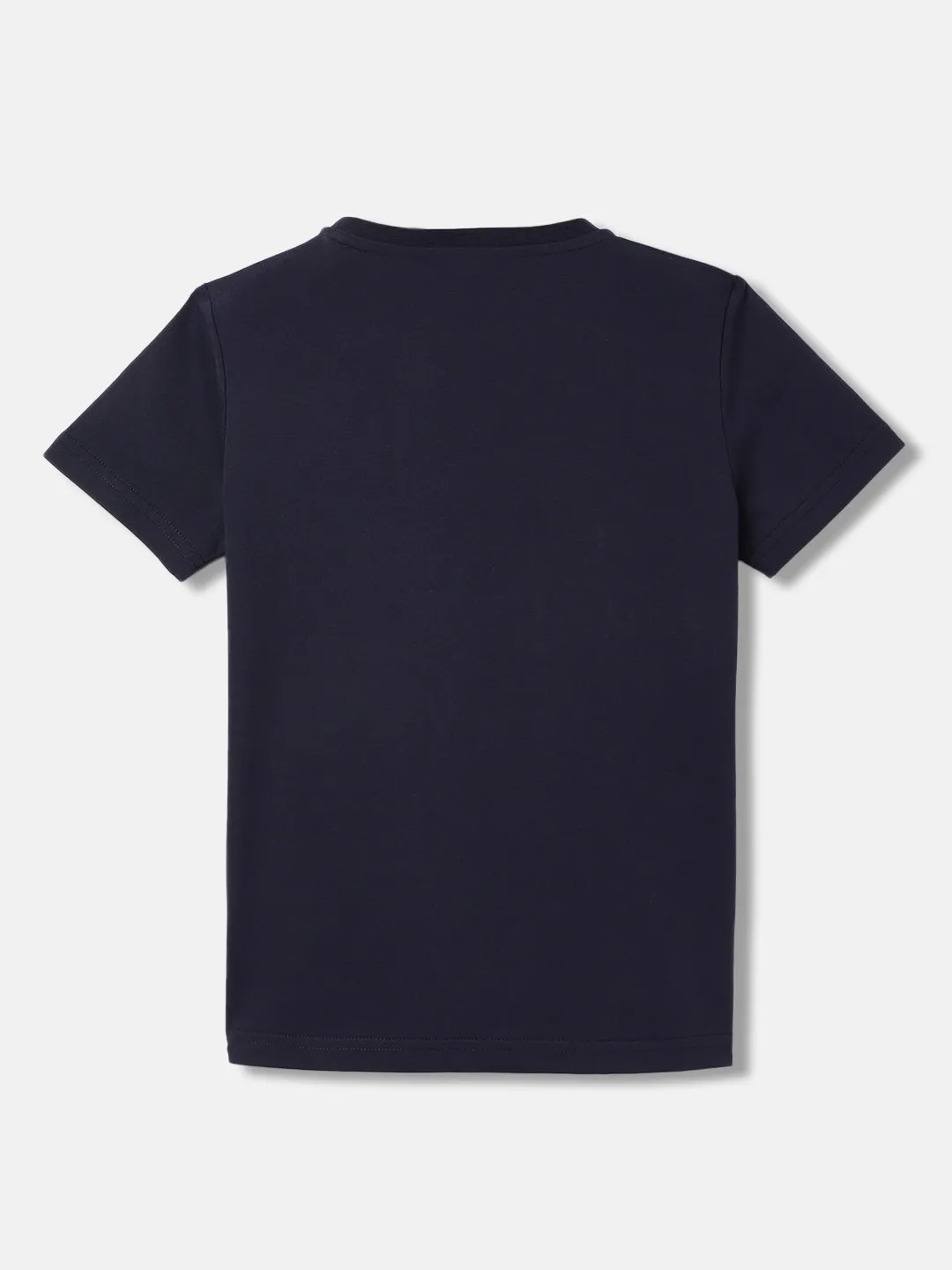 Antony Morato Boys Blue Printed Round Neck Short Sleeves T-Shirt