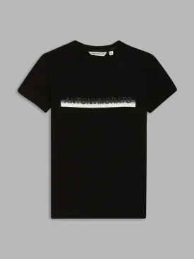 Antony Morato Kids Black Logo Regular Fit T-Shirt