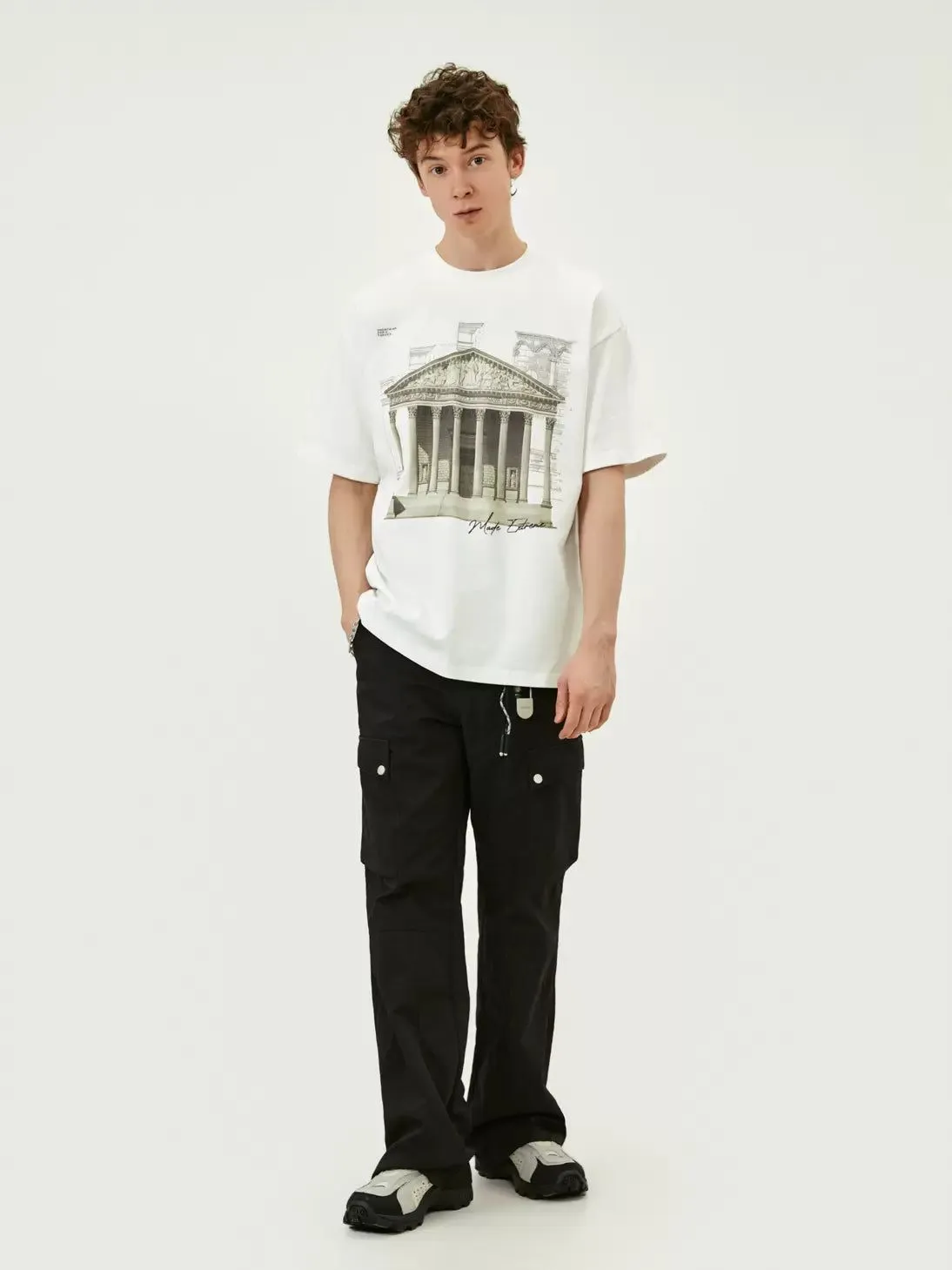 Architecture Graphic Print T-Shirt