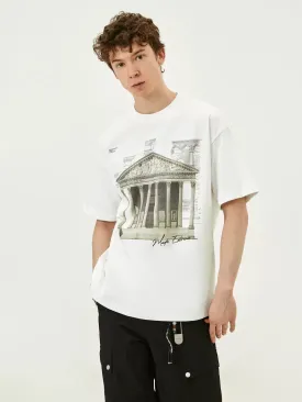 Architecture Graphic Print T-Shirt