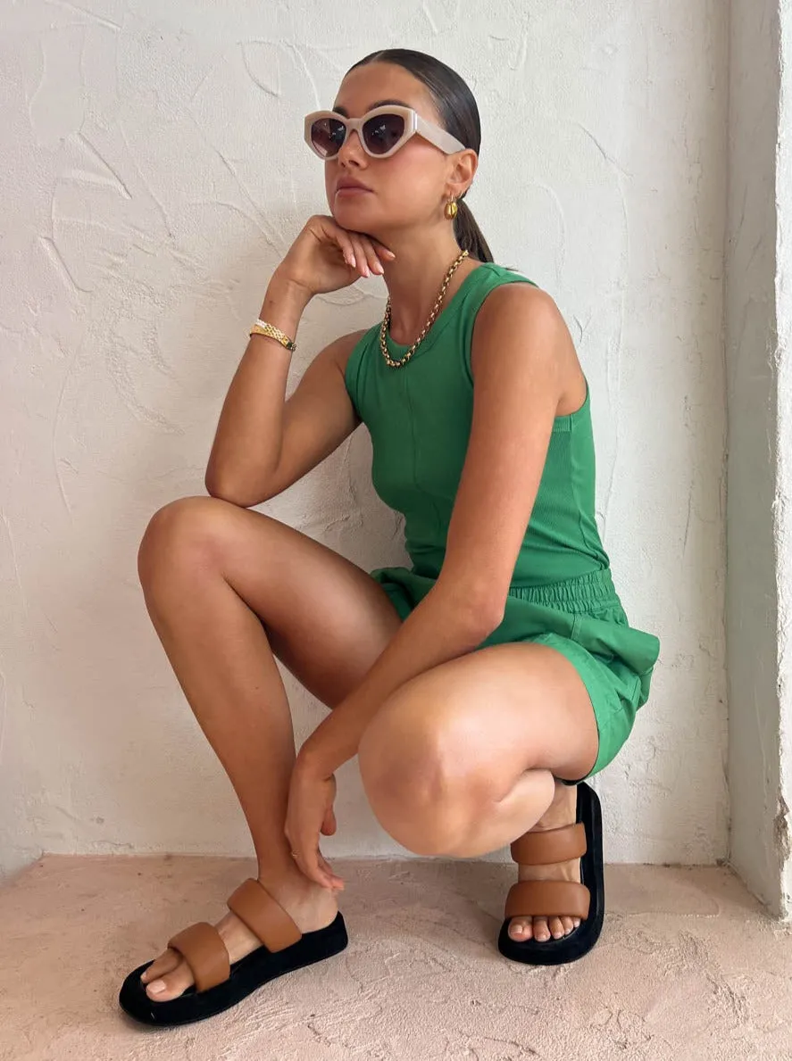 Assembly Label Maia Twill Short in Bermuda Green