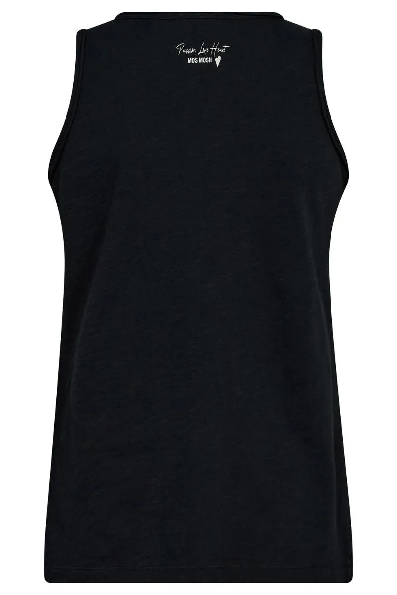 Astin Basic Tank Top | Black | T-shirt fra Mos mosh