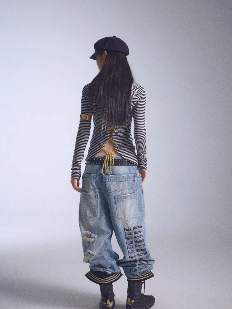 Backless Hoodie Long Sleeve T【s0000010744】