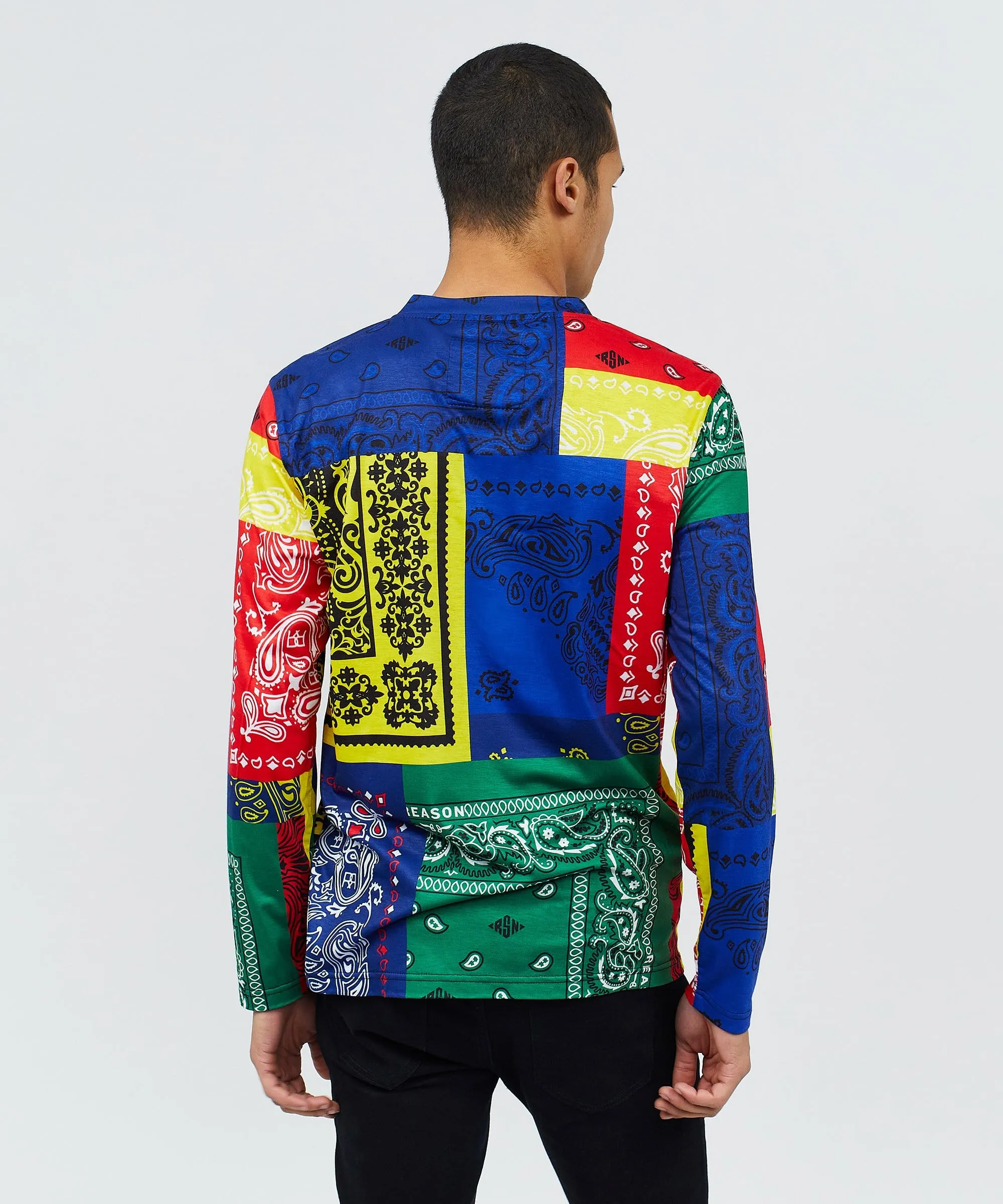 Bandana Multi Color Long Sleeve Tee