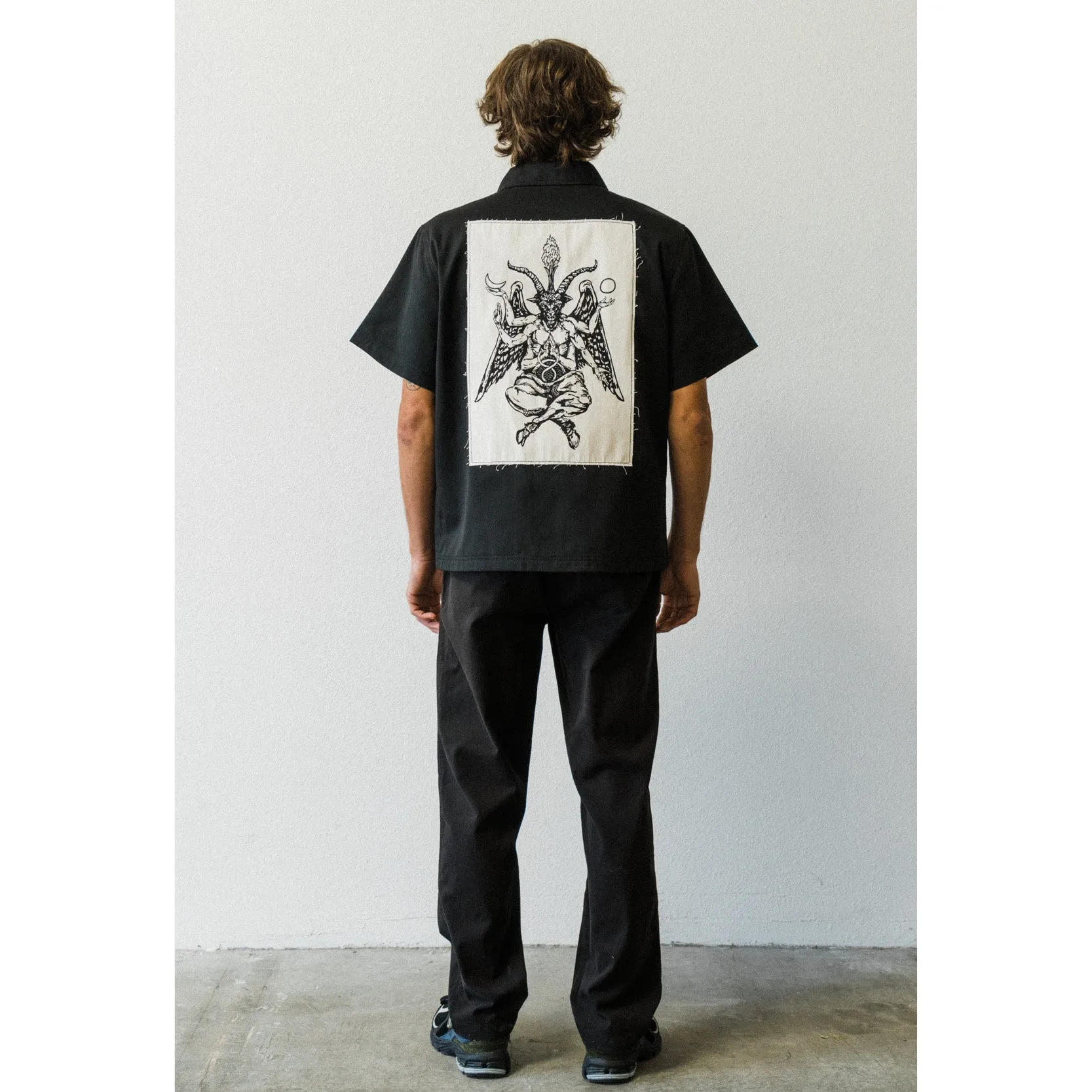 Bapholit Zip Work Shirt - Black