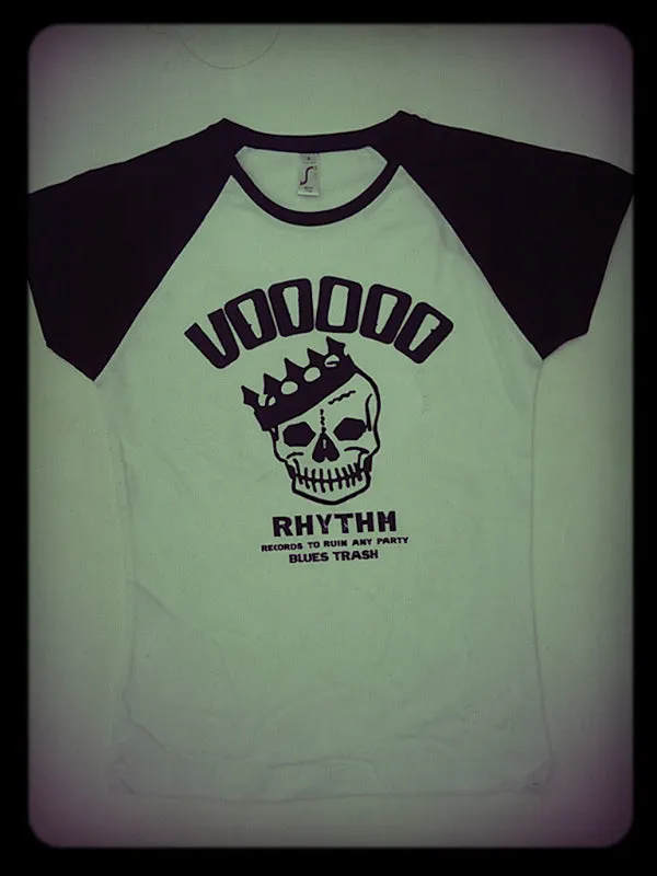 Baseball Shirt - Voodoo Rhythm Skull