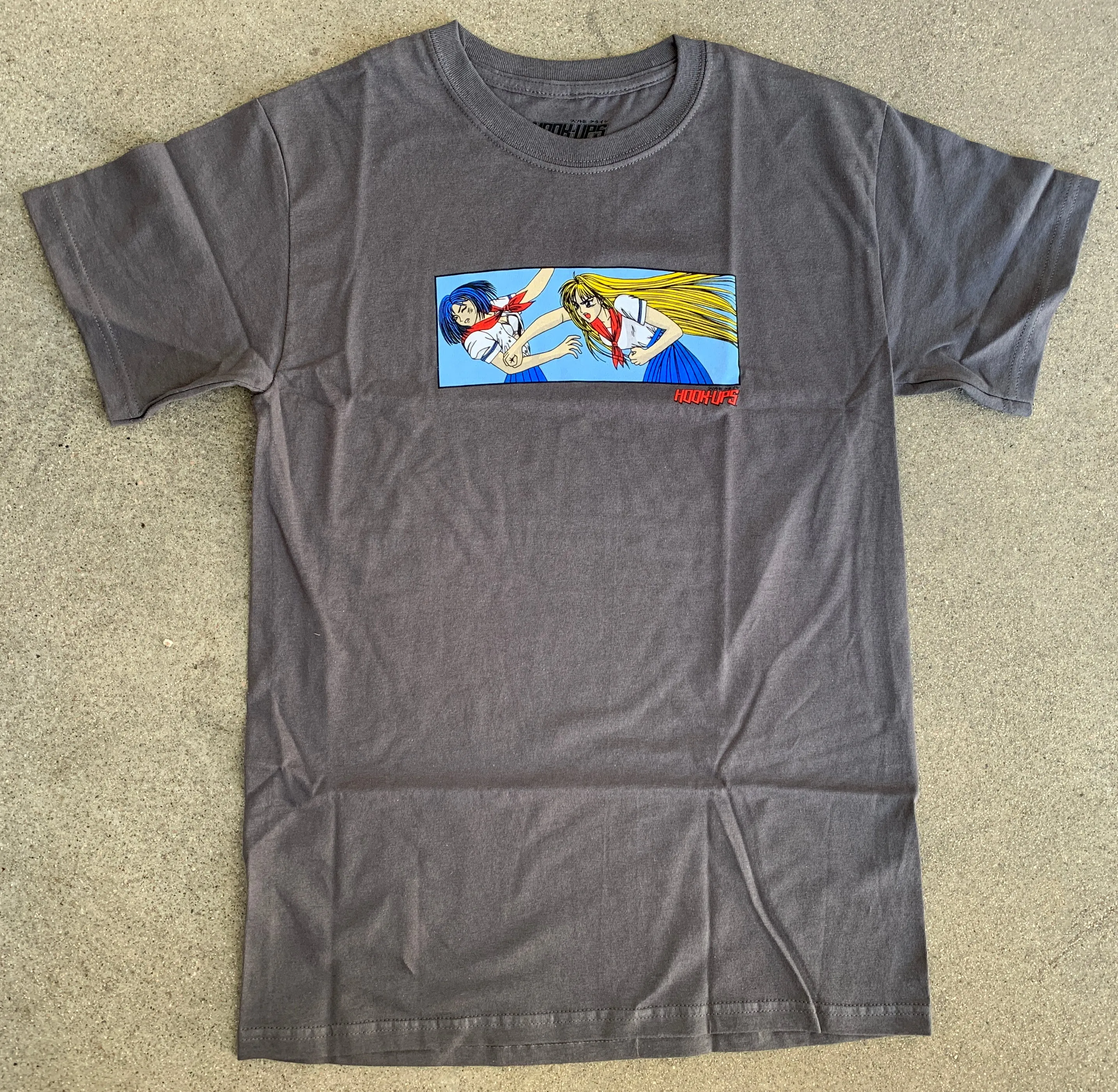 Battle Girls T-shirt - CHARCOAL GREY