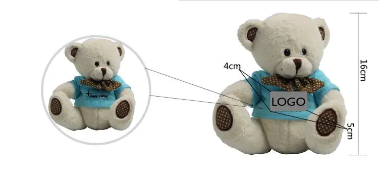 Bear Plush Toy With Bow