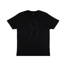 Black Friday Silhouette embroidered t-shirt