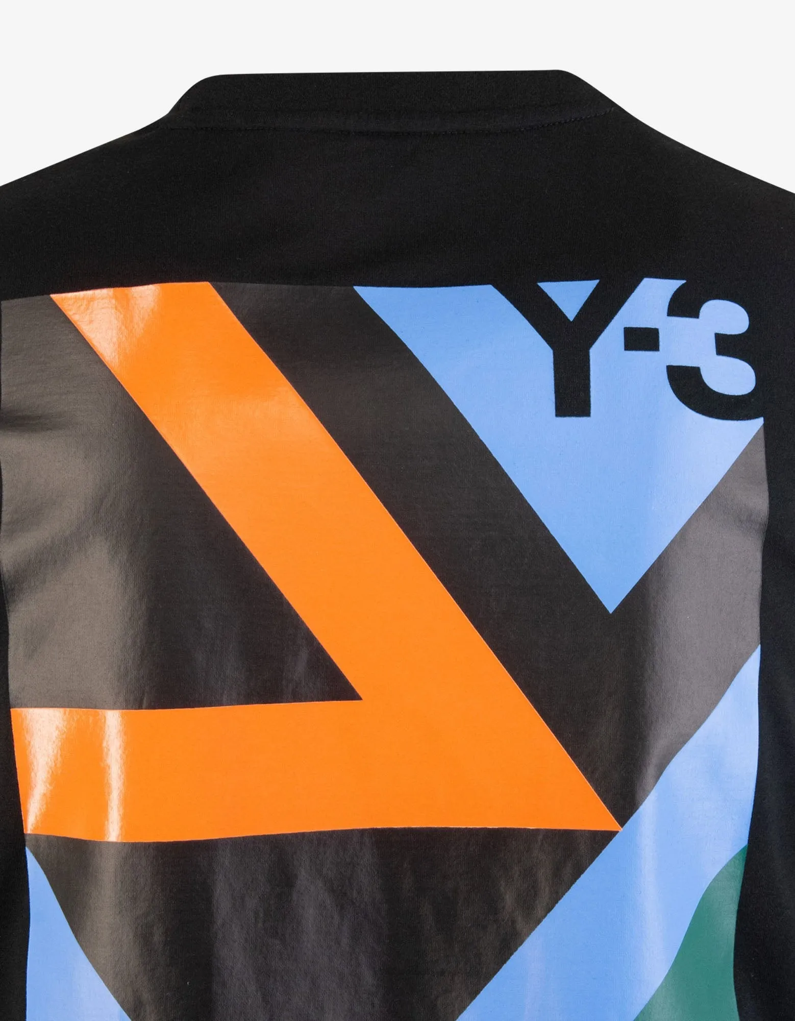 Black Multi-Graphic Print T-Shirt -