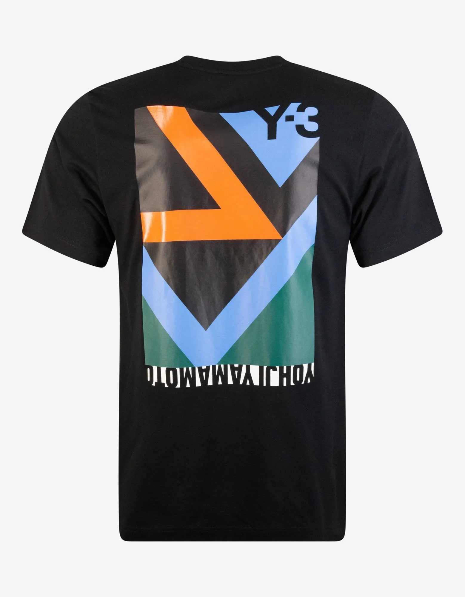Black Multi-Graphic Print T-Shirt -