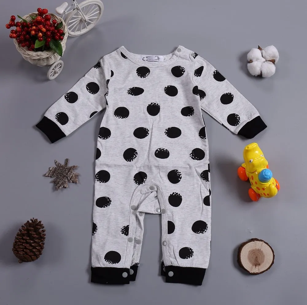 Black Polka Dot Onesie