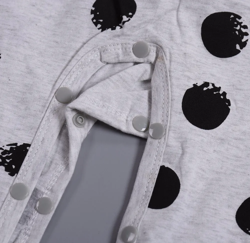 Black Polka Dot Onesie