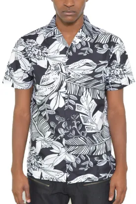 BLKWHT SHORT SLEEVE SHIRT