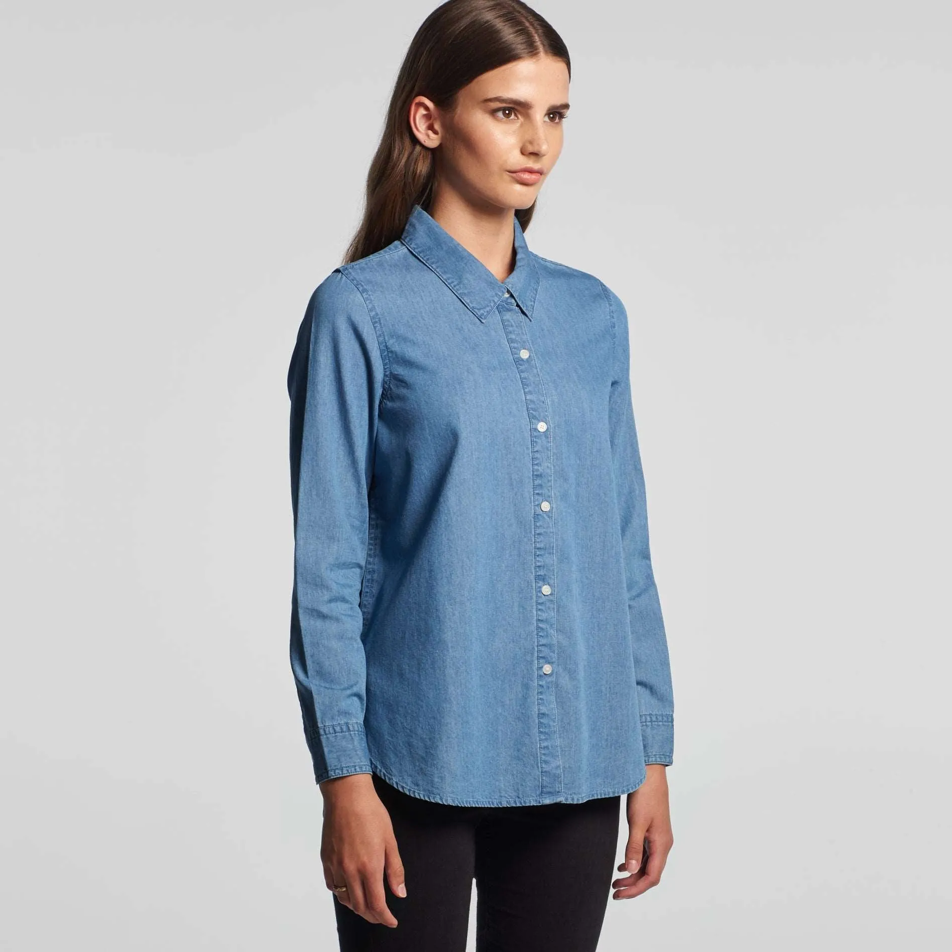BLUE DENIM SHIRT - 4042