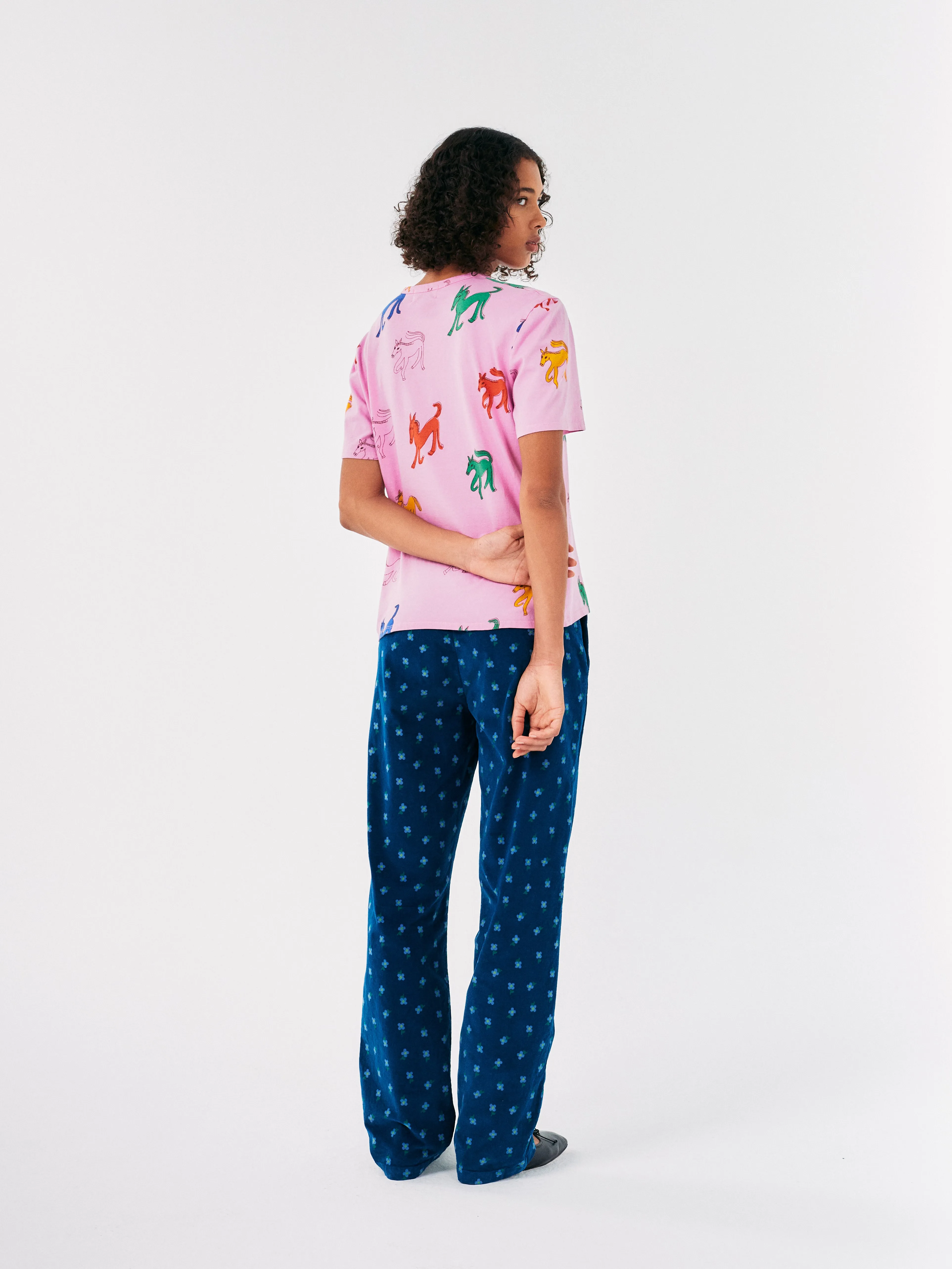 Bobo Choses Wonder Horse Printed T-Shirt Pink
