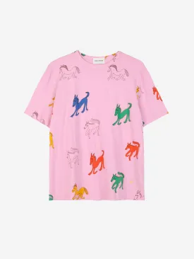 Bobo Choses Wonder Horse Printed T-Shirt Pink