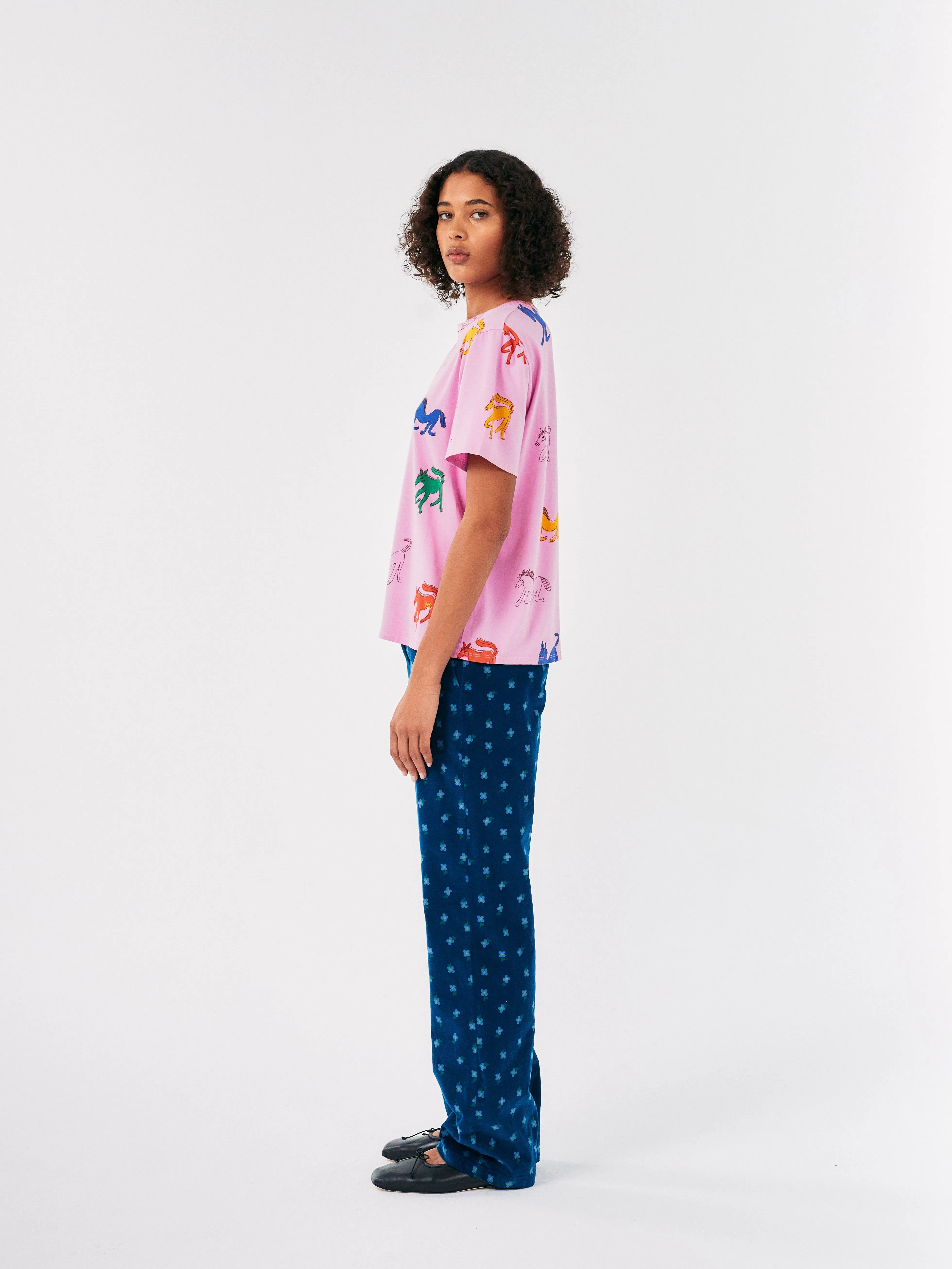 Bobo Choses Wonder Horse Printed T-Shirt Pink